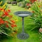 Nature Spring Antique Bird Bath Weather Resistant Resin, Vintage Scroll Design, 3 Ground Stakes for Outdoor Decor 987193YFN - alternate 3